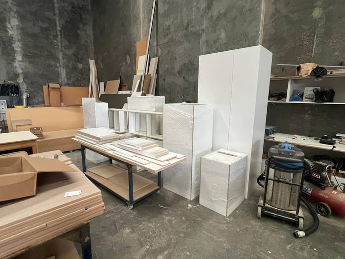 Oktay Cabinets workshop floor